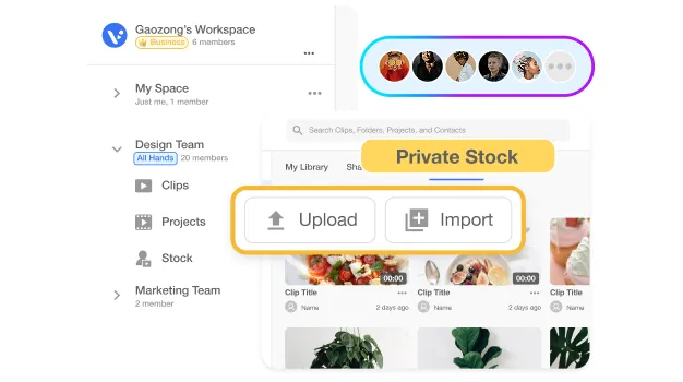 Collaborate in Visla Workspaces to co-edit, comment, and refine flipped classroom video maker lessons